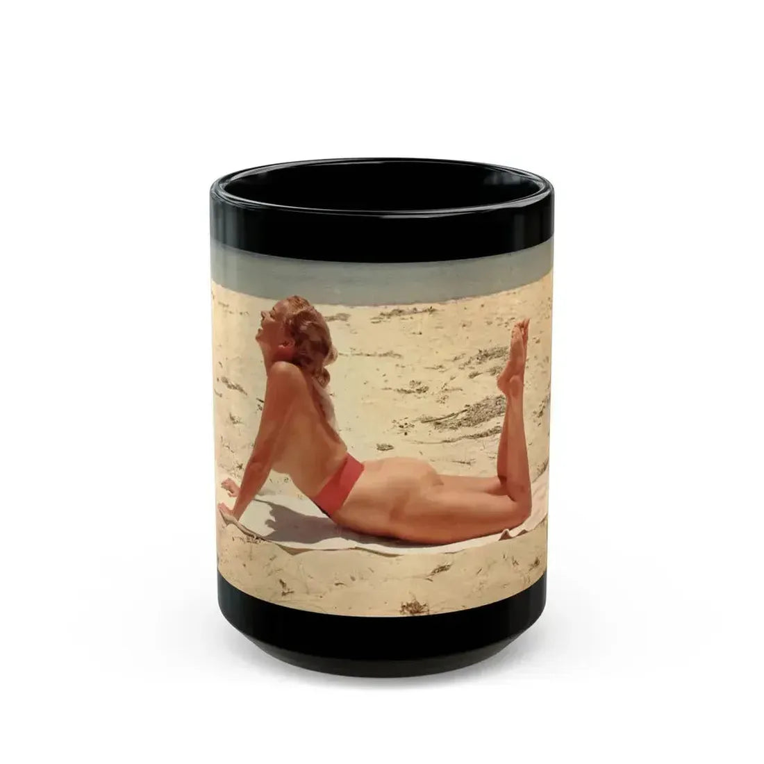 Eve Meyer #12 (Vintage Female Icon) Black Coffee Mug 15oz - Go Mug Yourself