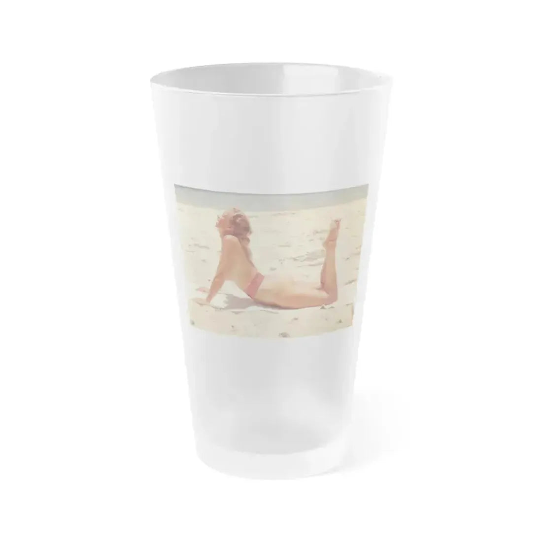Eve Meyer #12 (Vintage Female Icon) Frosted Pint Glass 16oz 16oz Frosted - Go Mug Yourself