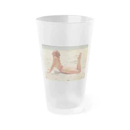 Eve Meyer #12 (Vintage Female Icon) Frosted Pint Glass 16oz 16oz Frosted - Go Mug Yourself