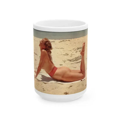 Eve Meyer #12 (Vintage Female Icon) White Coffee Mug 15oz - Go Mug Yourself