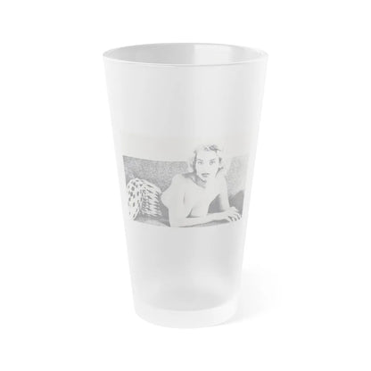 Eve Meyer #17 (Vintage Female Icon) Frosted Pint Glass 16oz-16oz-Frosted-Go Mug Yourself