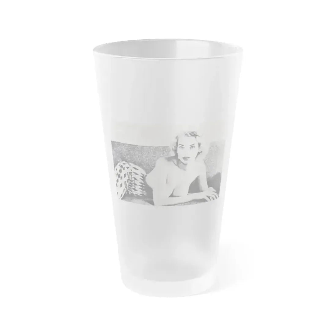 Eve Meyer #17 (Vintage Female Icon) Frosted Pint Glass 16oz 16oz Frosted - Go Mug Yourself