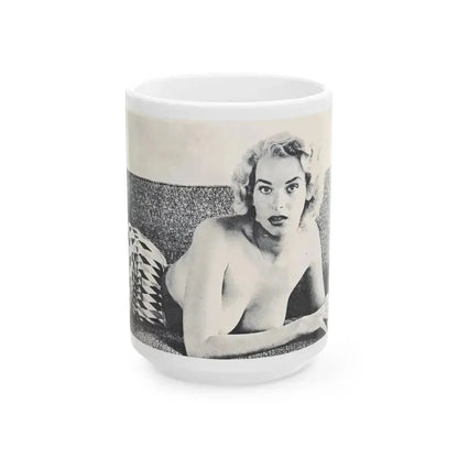 Eve Meyer #17 (Vintage Female Icon) White Coffee Mug 15oz - Go Mug Yourself