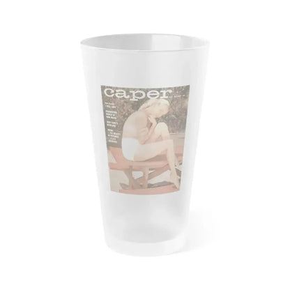 Eve Meyer #22 (Vintage Female Icon) Frosted Pint Glass 16oz 16oz Frosted - Go Mug Yourself