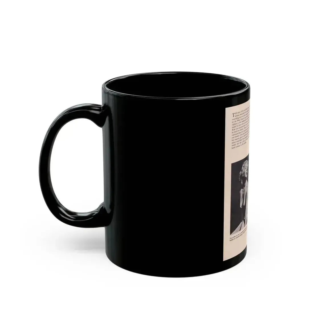 Eve Meyer #24 (Vintage Female Icon) Black Coffee Mug - Go Mug Yourself