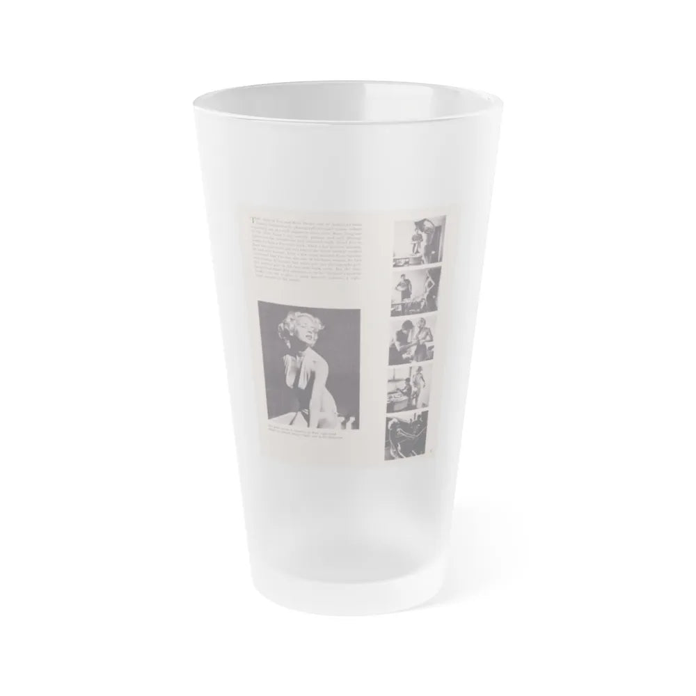 Eve Meyer #24 (Vintage Female Icon) Frosted Pint Glass 16oz-16oz-Frosted-Go Mug Yourself