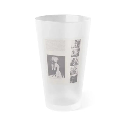 Eve Meyer #24 (Vintage Female Icon) Frosted Pint Glass 16oz 16oz Frosted - Go Mug Yourself