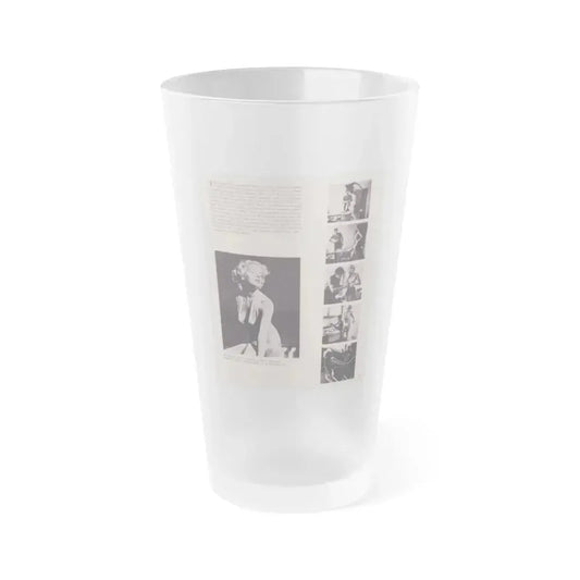 Eve Meyer #24 (Vintage Female Icon) Frosted Pint Glass 16oz 16oz Frosted - Go Mug Yourself