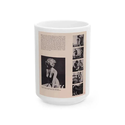 Eve Meyer #24 (Vintage Female Icon) White Coffee Mug 15oz - Go Mug Yourself