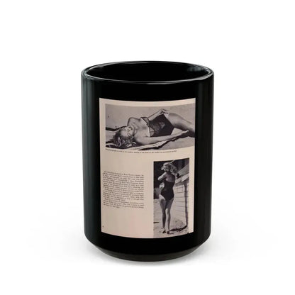 Eve Meyer #25 (Vintage Female Icon) Black Coffee Mug 15oz - Go Mug Yourself