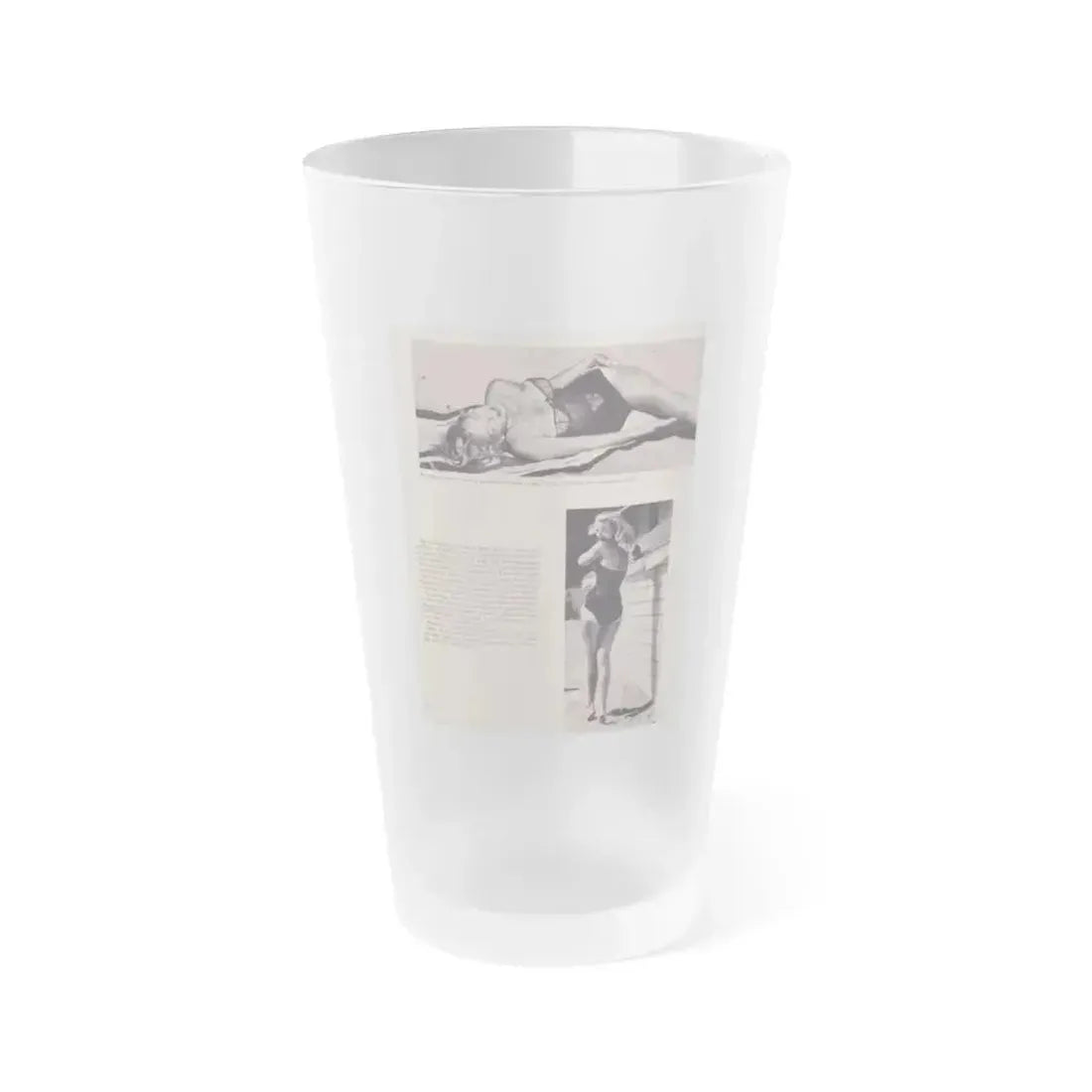 Eve Meyer #25 (Vintage Female Icon) Frosted Pint Glass 16oz 16oz Frosted - Go Mug Yourself