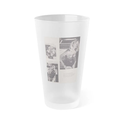 Eve Meyer #26 (Vintage Female Icon) Frosted Pint Glass 16oz-16oz-Frosted-Go Mug Yourself