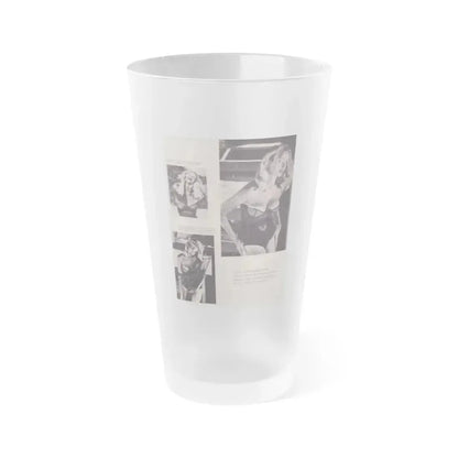 Eve Meyer #26 (Vintage Female Icon) Frosted Pint Glass 16oz 16oz Frosted - Go Mug Yourself