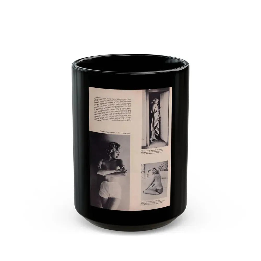 Eve Meyer #27 (Vintage Female Icon) Black Coffee Mug 15oz - Go Mug Yourself