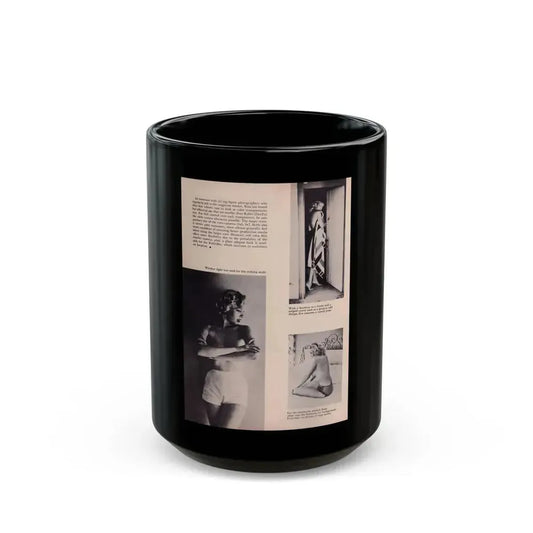 Eve Meyer #27 (Vintage Female Icon) Black Coffee Mug 15oz - Go Mug Yourself