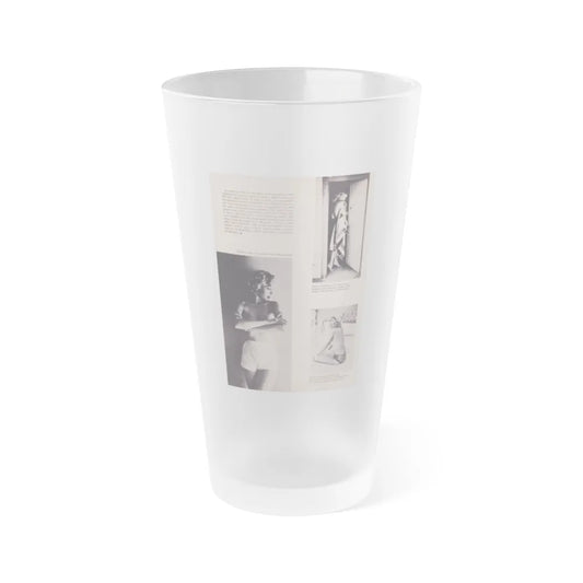 Eve Meyer #27 (Vintage Female Icon) Frosted Pint Glass 16oz-16oz-Frosted-Go Mug Yourself