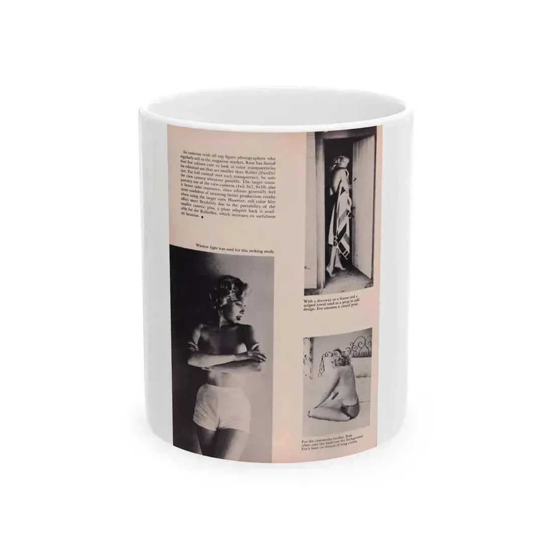 Eve Meyer #27 (Vintage Female Icon) White Coffee Mug 11oz - Go Mug Yourself