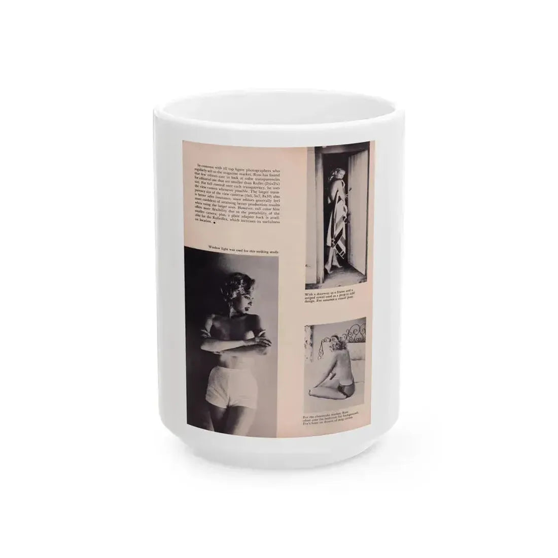 Eve Meyer #27 (Vintage Female Icon) White Coffee Mug 15oz - Go Mug Yourself