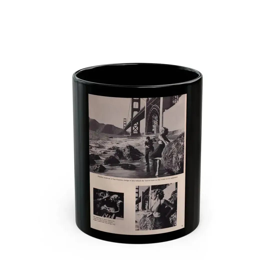 Eve Meyer #28 (Vintage Female Icon) Black Coffee Mug 11oz - Go Mug Yourself