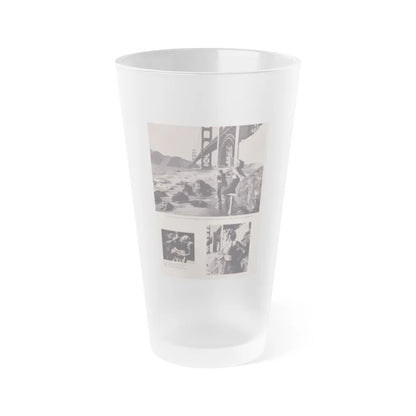 Eve Meyer #28 (Vintage Female Icon) Frosted Pint Glass 16oz-16oz-Frosted-Go Mug Yourself