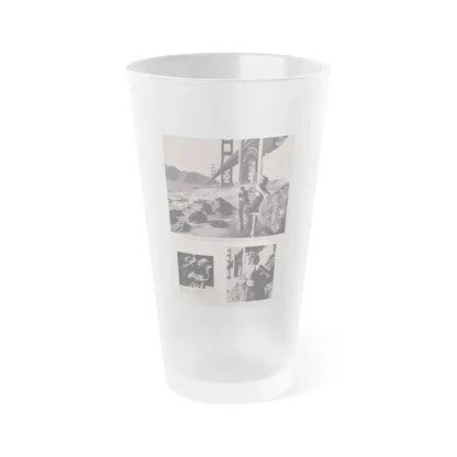 Eve Meyer #28 (Vintage Female Icon) Frosted Pint Glass 16oz 16oz Frosted - Go Mug Yourself