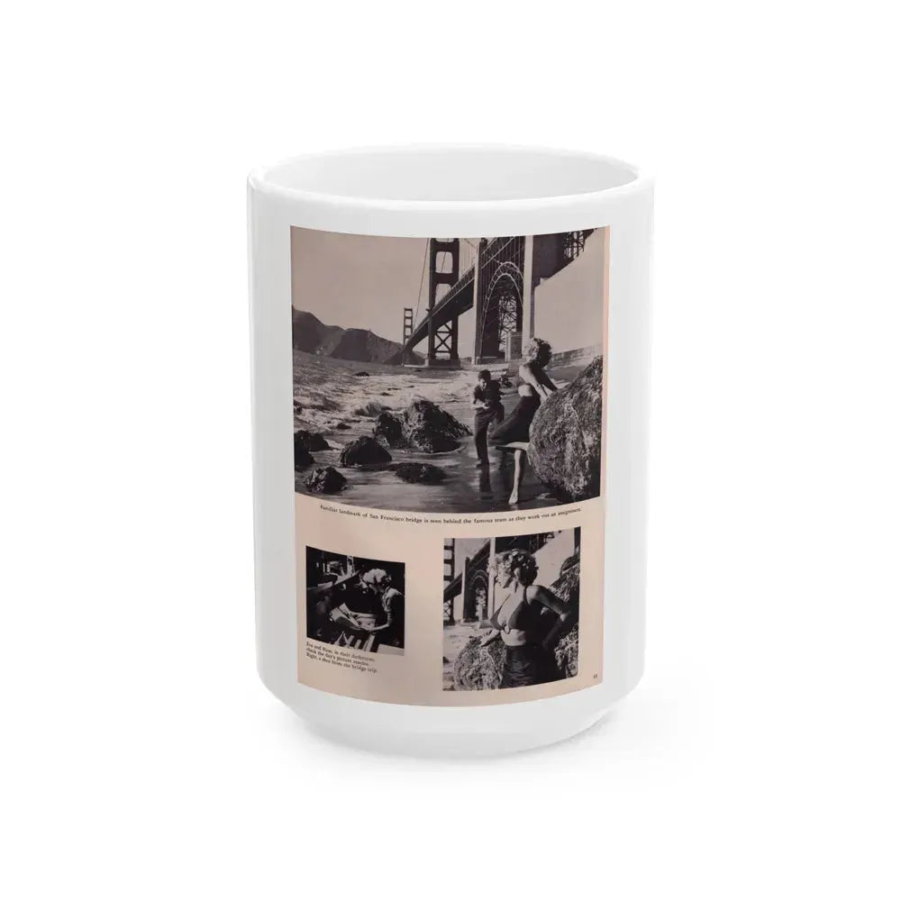 Eve Meyer #28 (Vintage Female Icon) White Coffee Mug 15oz - Go Mug Yourself