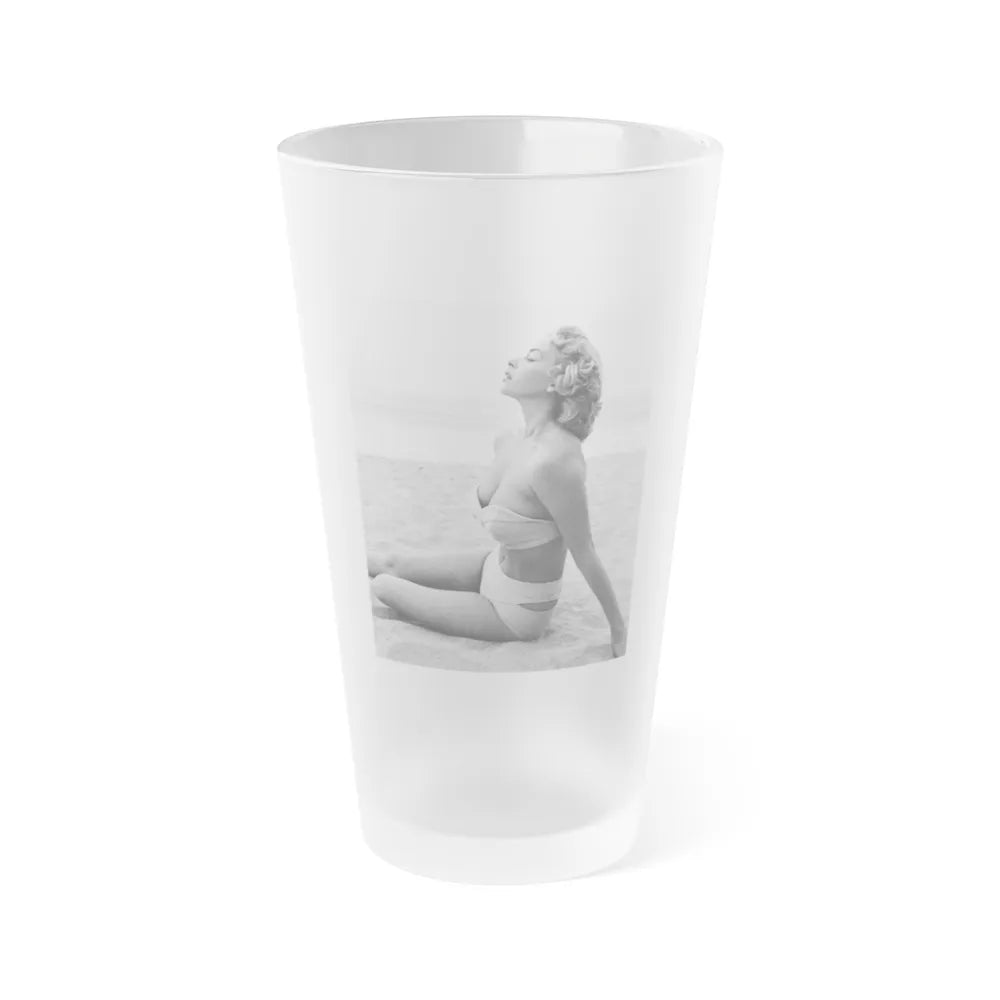 Eve Meyer #29 (Vintage Female Icon) Frosted Pint Glass 16oz-16oz-Frosted-Go Mug Yourself