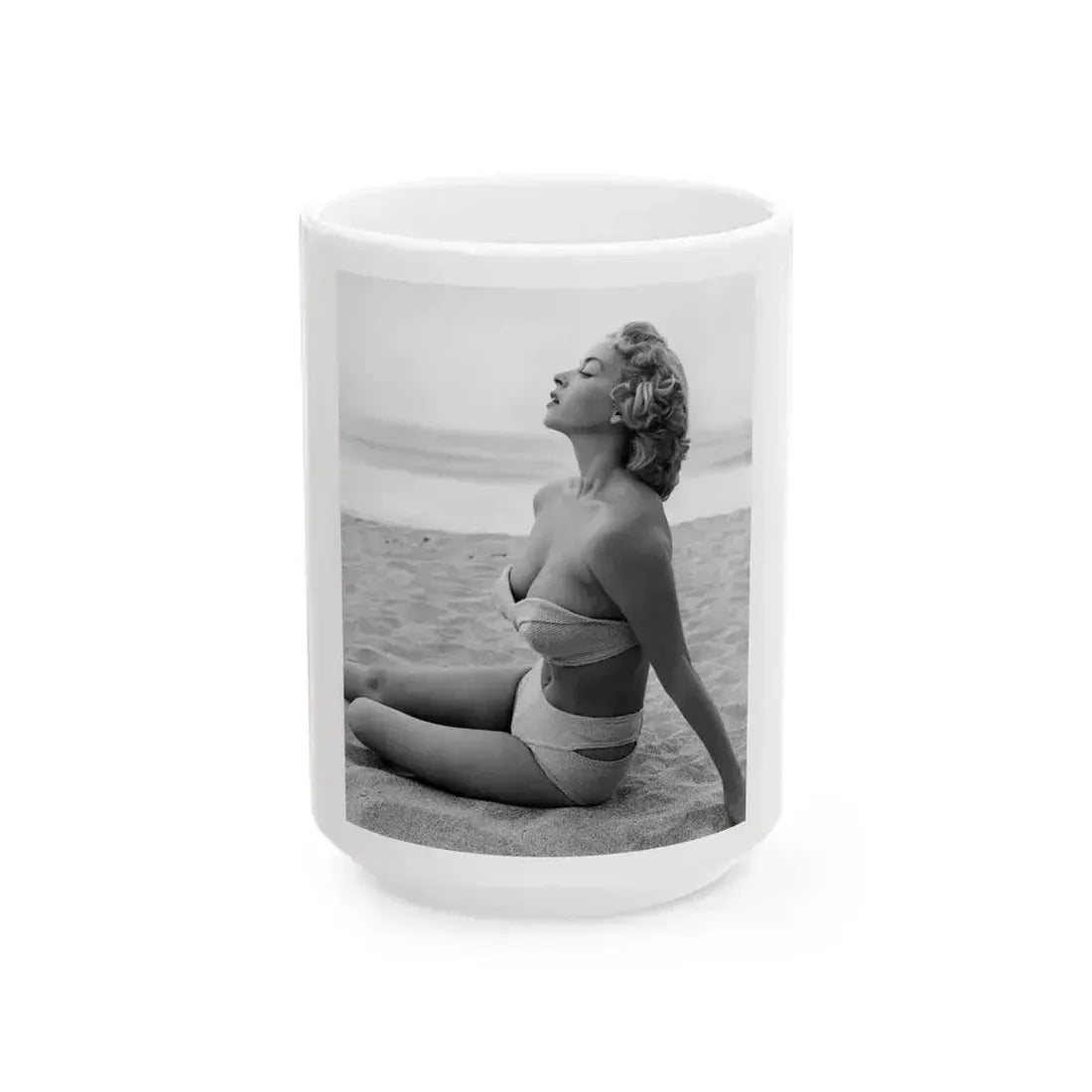 Eve Meyer #29 (Vintage Female Icon) White Coffee Mug 15oz - Go Mug Yourself