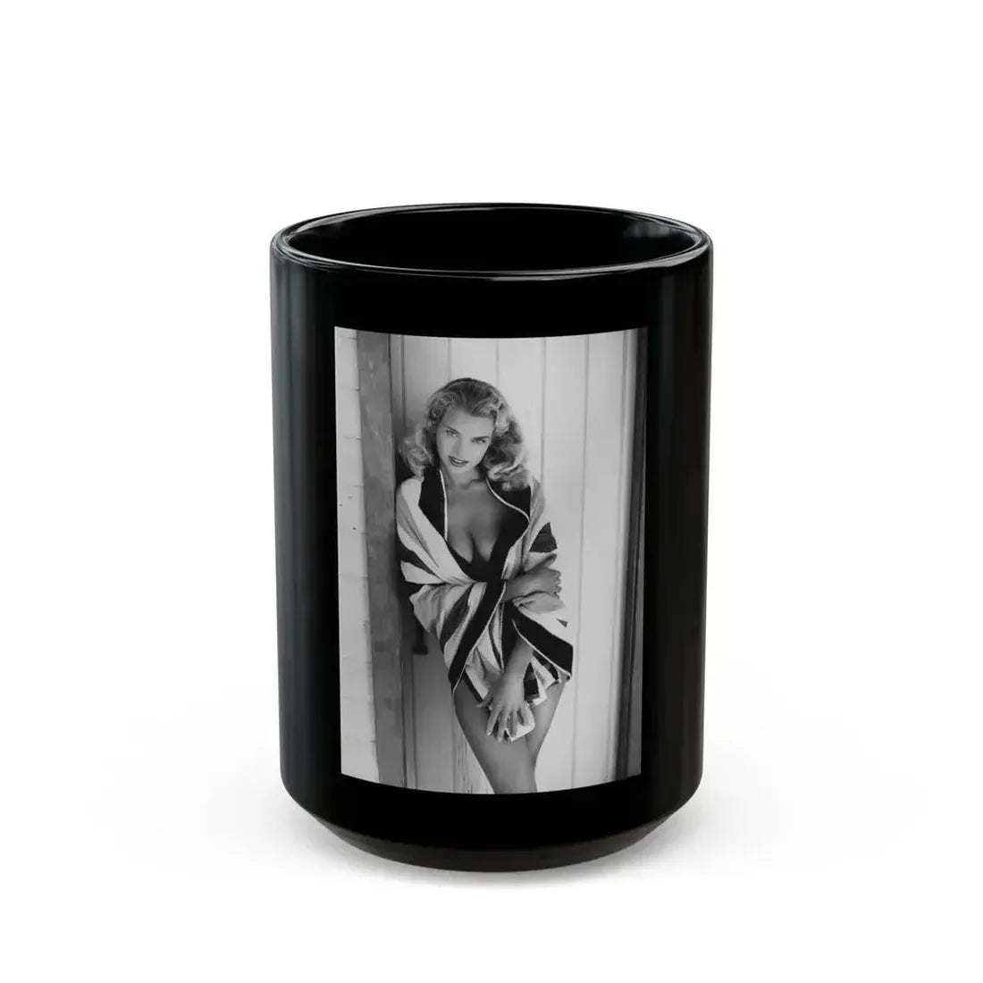 Eve Meyer #30 (Vintage Female Icon) Black Coffee Mug 15oz - Go Mug Yourself