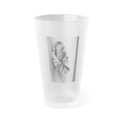 Eve Meyer #30 (Vintage Female Icon) Frosted Pint Glass 16oz 16oz Frosted - Go Mug Yourself
