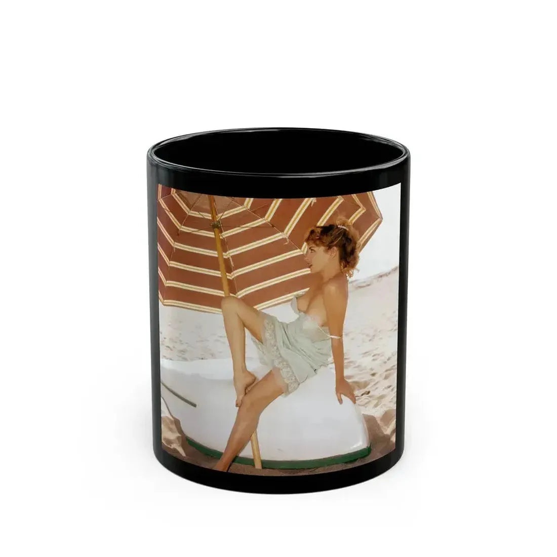 Eve Meyer #31 (Vintage Female Icon) Black Coffee Mug 11oz - Go Mug Yourself