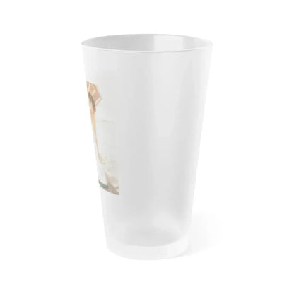 Eve Meyer #31 (Vintage Female Icon) Frosted Pint Glass 16oz - Go Mug Yourself