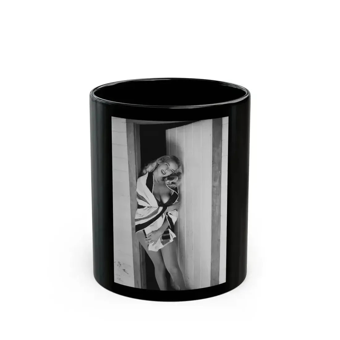 Eve Meyer #32 (Vintage Female Icon) Black Coffee Mug 11oz - Go Mug Yourself