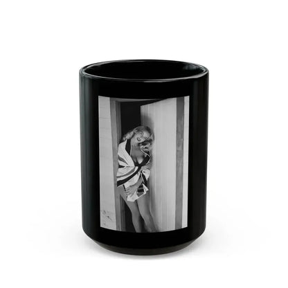 Eve Meyer #32 (Vintage Female Icon) Black Coffee Mug 15oz - Go Mug Yourself