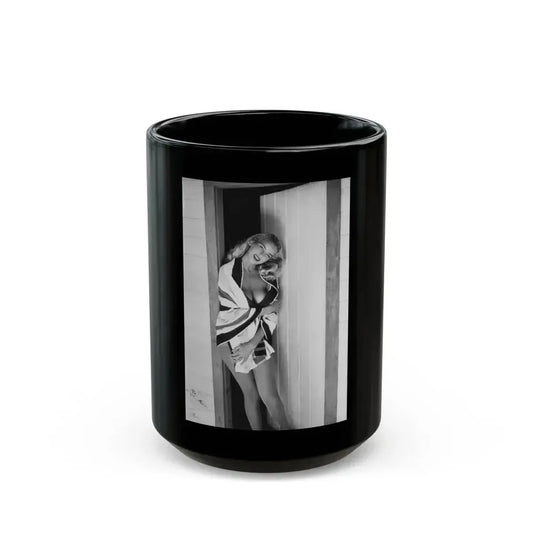 Eve Meyer #32 (Vintage Female Icon) Black Coffee Mug 15oz - Go Mug Yourself
