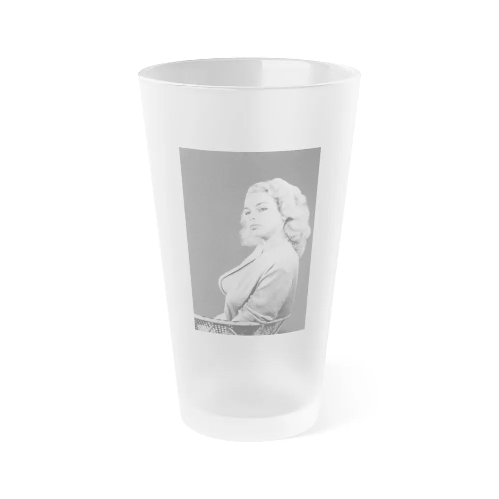 Eve Meyer #33 (Vintage Female Icon) Frosted Pint Glass 16oz-16oz-Frosted-Go Mug Yourself