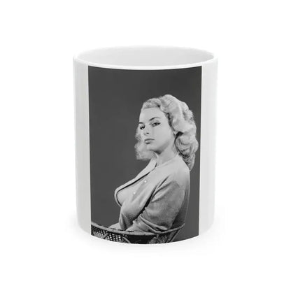 Eve Meyer #33 (Vintage Female Icon) White Coffee Mug 11oz - Go Mug Yourself