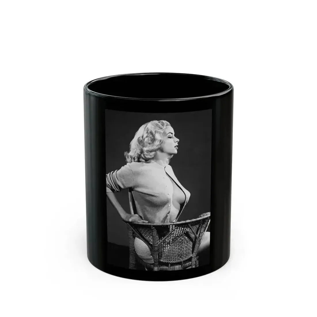 Eve Meyer #34 (Vintage Female Icon) Black Coffee Mug 11oz - Go Mug Yourself