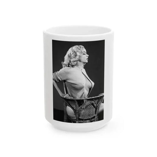 Eve Meyer #34 (Vintage Female Icon) White Coffee Mug 15oz - Go Mug Yourself