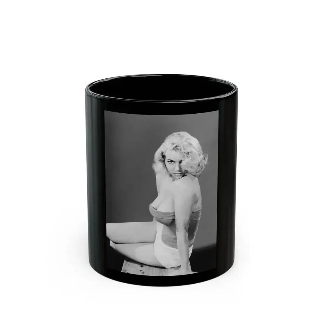 Eve Meyer #35 (Vintage Female Icon) Black Coffee Mug 11oz - Go Mug Yourself