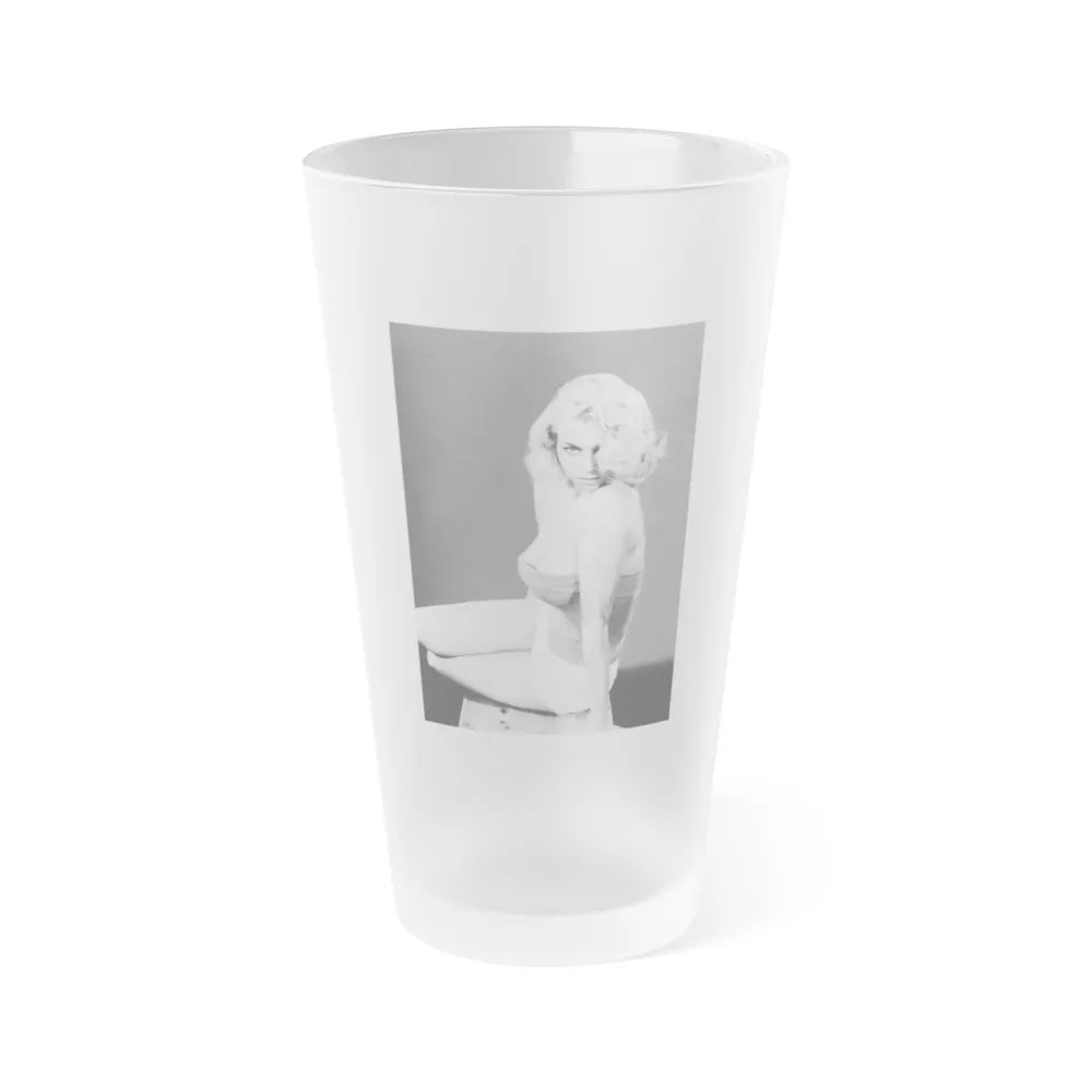 Eve Meyer #35 (Vintage Female Icon) Frosted Pint Glass 16oz-16oz-Frosted-Go Mug Yourself