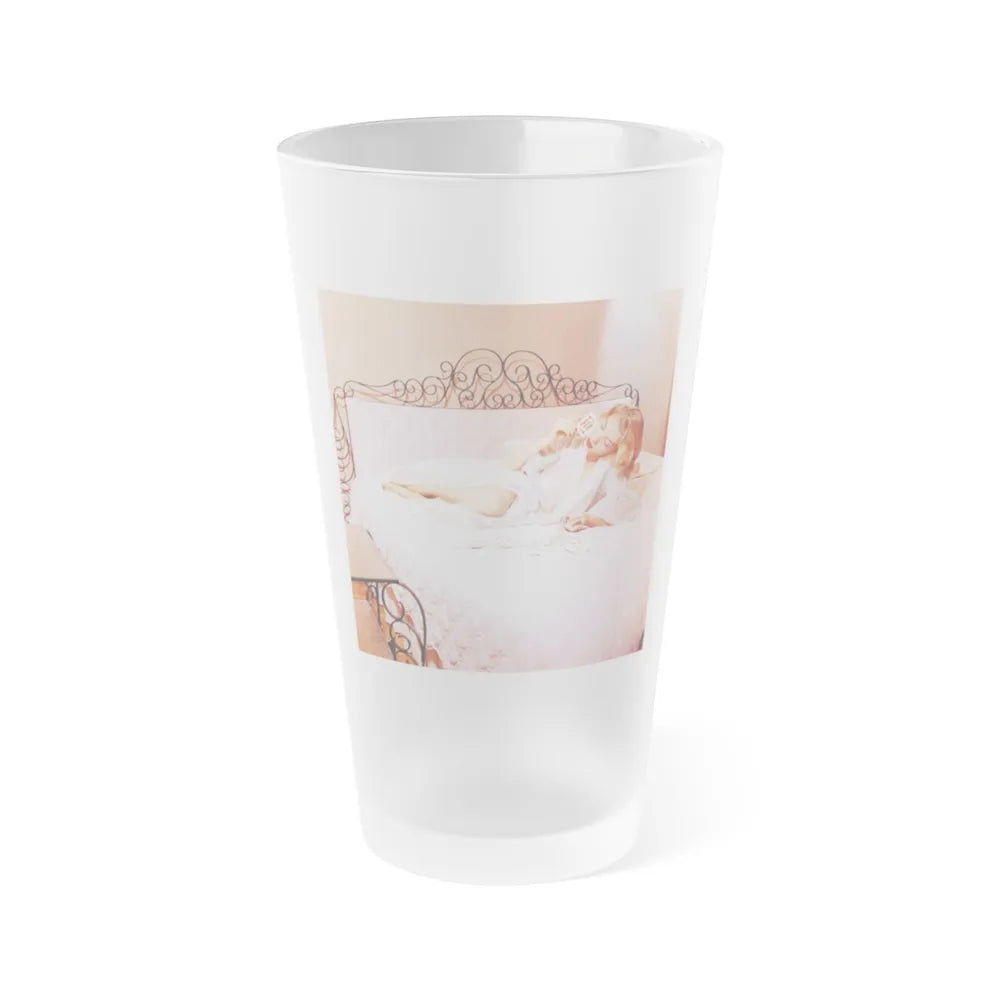 Eve Meyer #36 (Vintage Female Icon) Frosted Pint Glass 16oz-16oz-Frosted-Go Mug Yourself