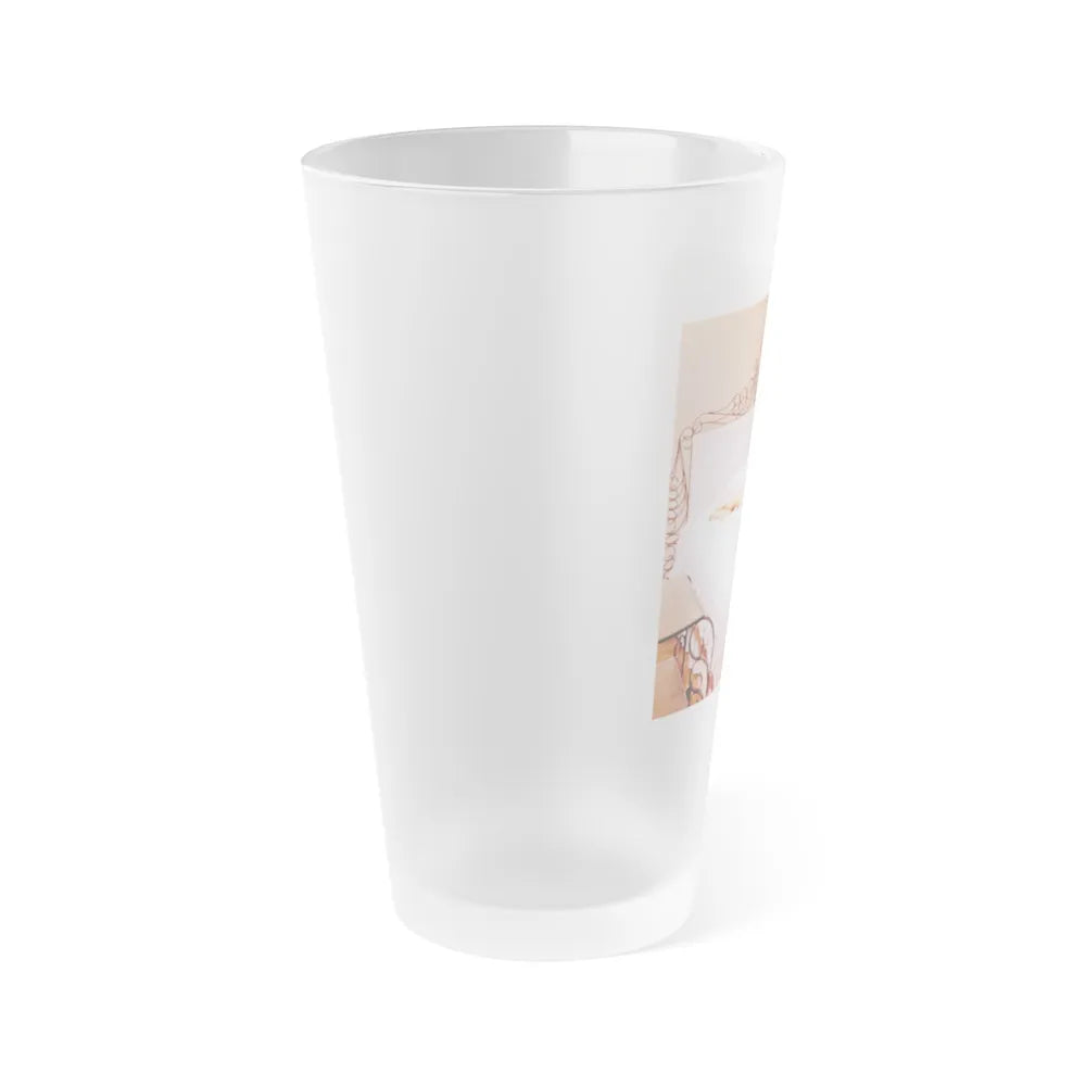 Eve Meyer #36 (Vintage Female Icon) Frosted Pint Glass 16oz-Go Mug Yourself