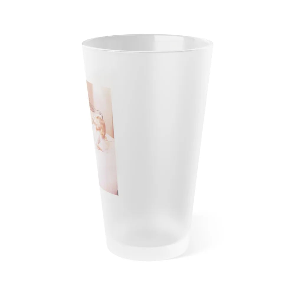 Eve Meyer #36 (Vintage Female Icon) Frosted Pint Glass 16oz-Go Mug Yourself