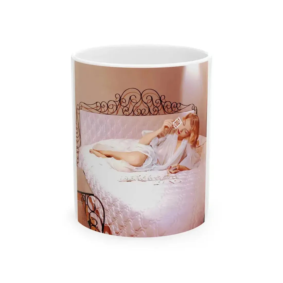 Eve Meyer #36 (Vintage Female Icon) White Coffee Mug 11oz - Go Mug Yourself