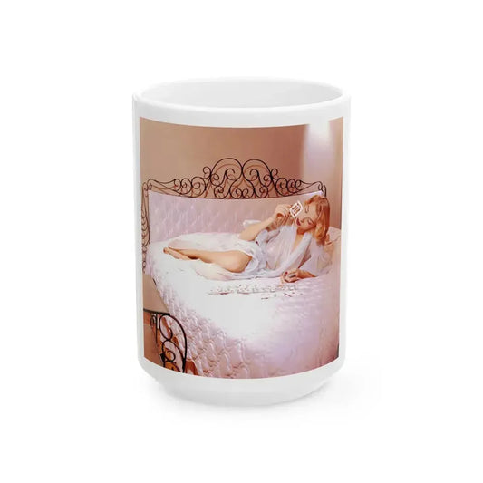 Eve Meyer #36 (Vintage Female Icon) White Coffee Mug 15oz - Go Mug Yourself