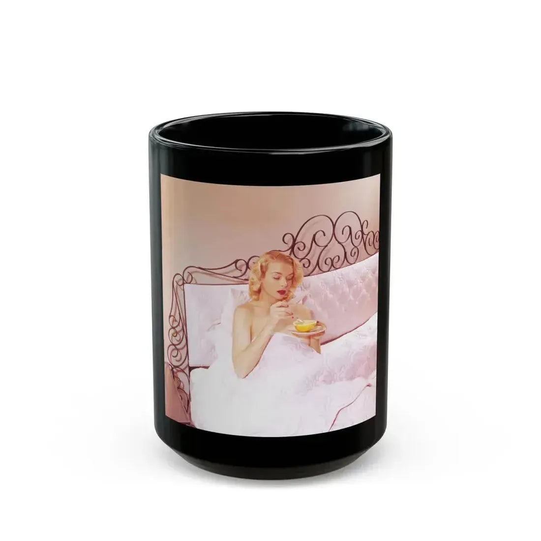 Eve Meyer #37 (Vintage Female Icon) Black Coffee Mug 15oz - Go Mug Yourself