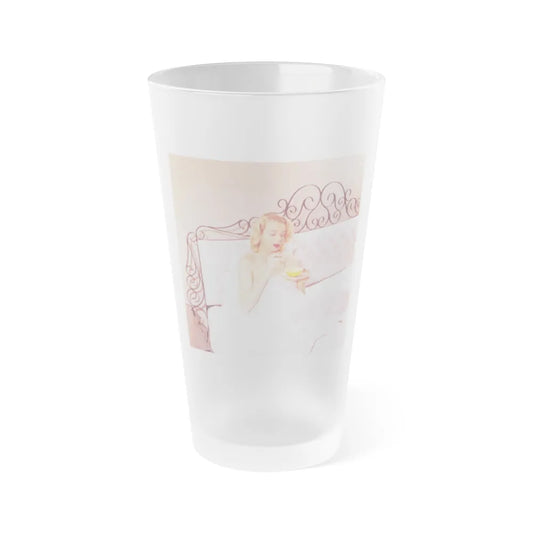 Eve Meyer #37 (Vintage Female Icon) Frosted Pint Glass 16oz-16oz-Frosted-Go Mug Yourself