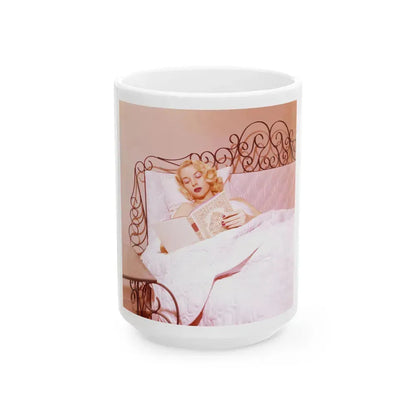 Eve Meyer #38 (Vintage Female Icon) White Coffee Mug 15oz - Go Mug Yourself