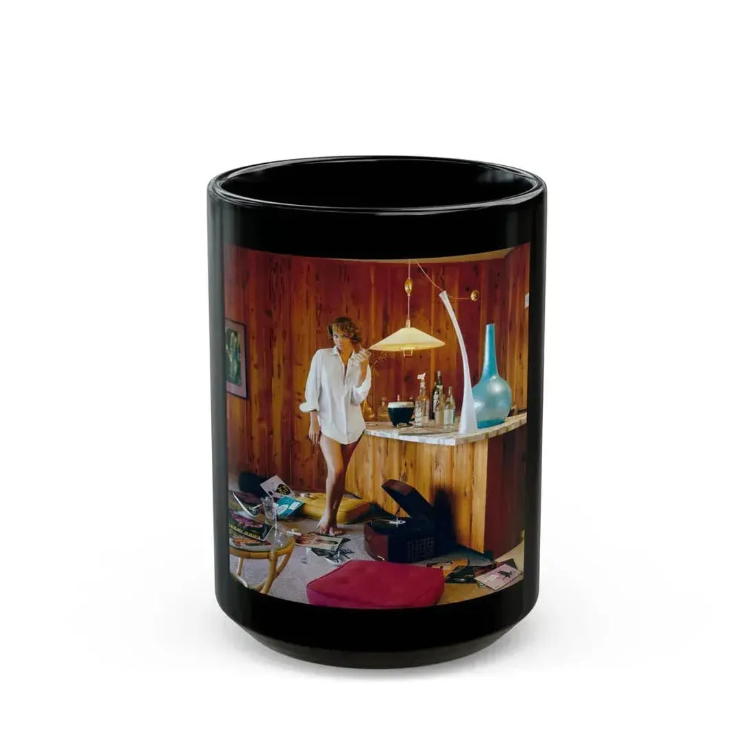 Eve Meyer #39 (Vintage Female Icon) Black Coffee Mug 15oz - Go Mug Yourself